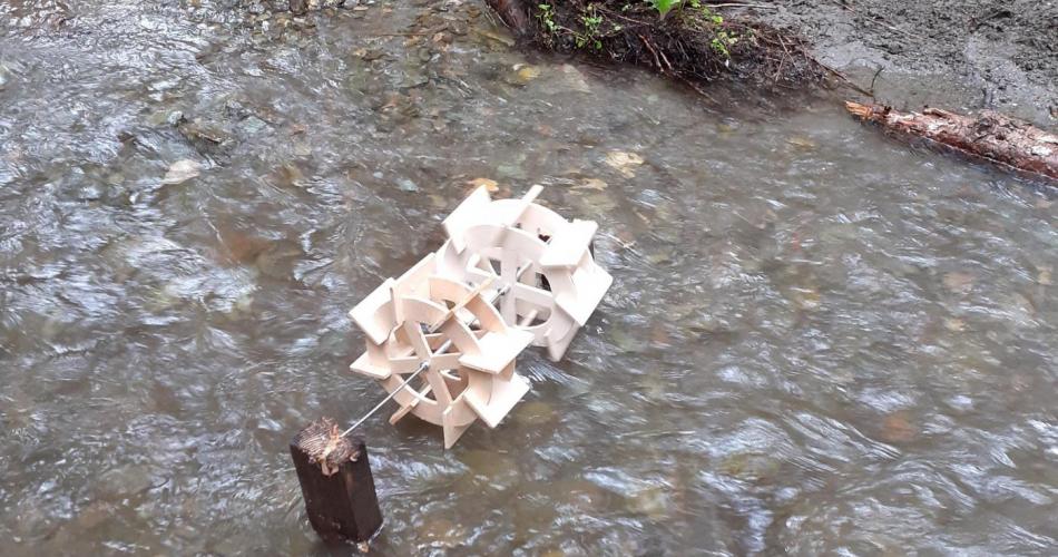 Wasserräder für den Wassersteig