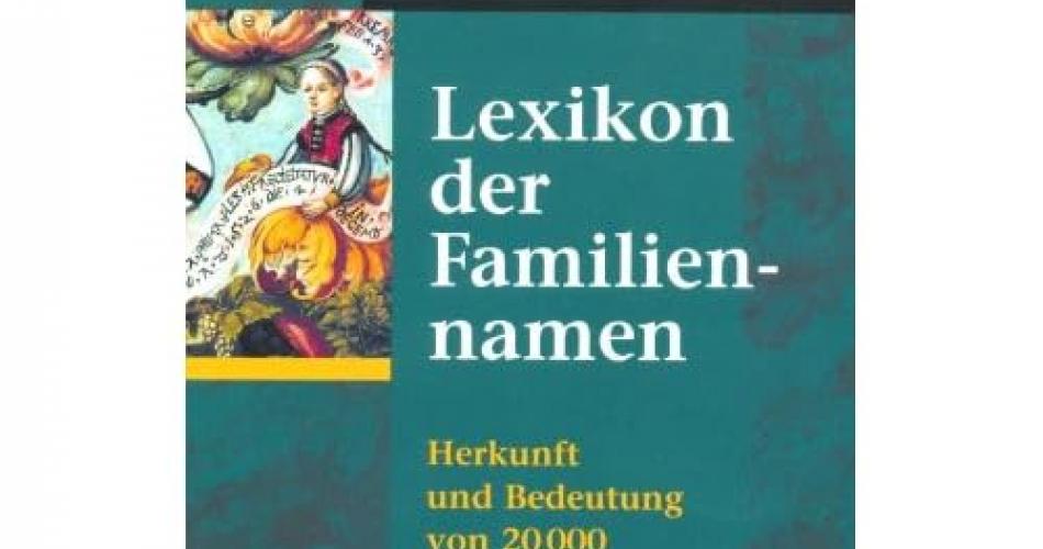 Neu in der Bücherei - Namensforschung!